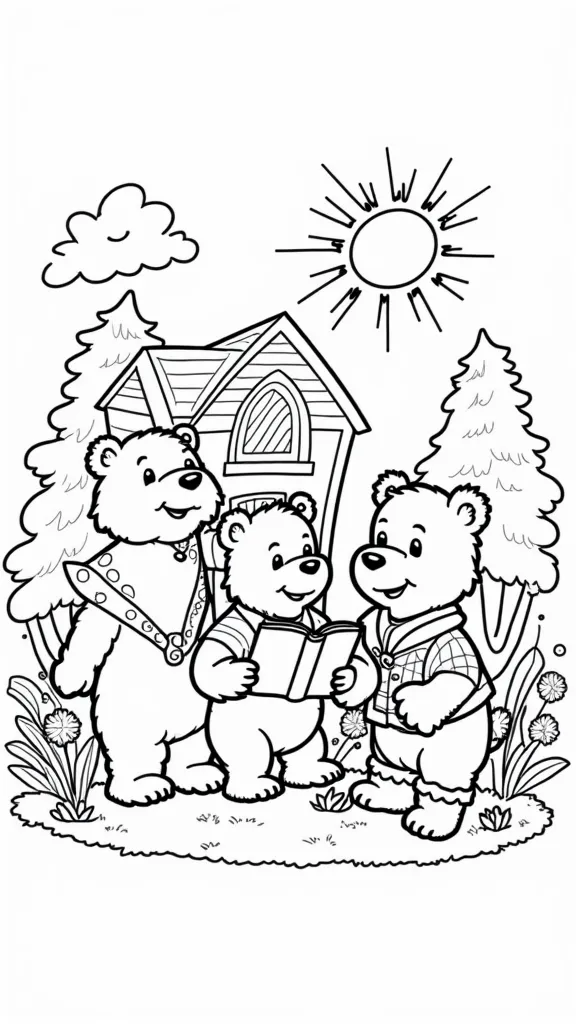 Páginas para colorear Berenstain Bears